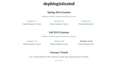 Desktop Screenshot of dephlogisticated.net